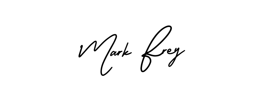 How to make Mark Frey name signature. Use AmerikaSignatureDemo-Regular style for creating short signs online. This is the latest handwritten sign. Mark Frey signature style 3 images and pictures png