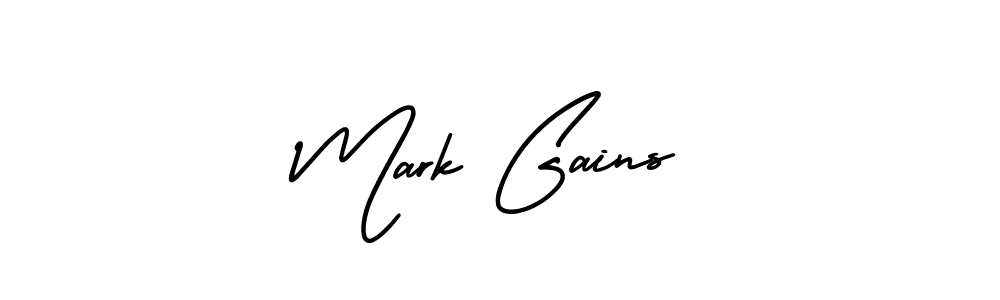 Also You can easily find your signature by using the search form. We will create Mark Gains name handwritten signature images for you free of cost using AmerikaSignatureDemo-Regular sign style. Mark Gains signature style 3 images and pictures png