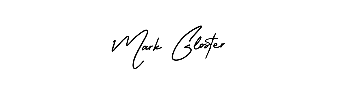 How to make Mark Gloster name signature. Use AmerikaSignatureDemo-Regular style for creating short signs online. This is the latest handwritten sign. Mark Gloster signature style 3 images and pictures png