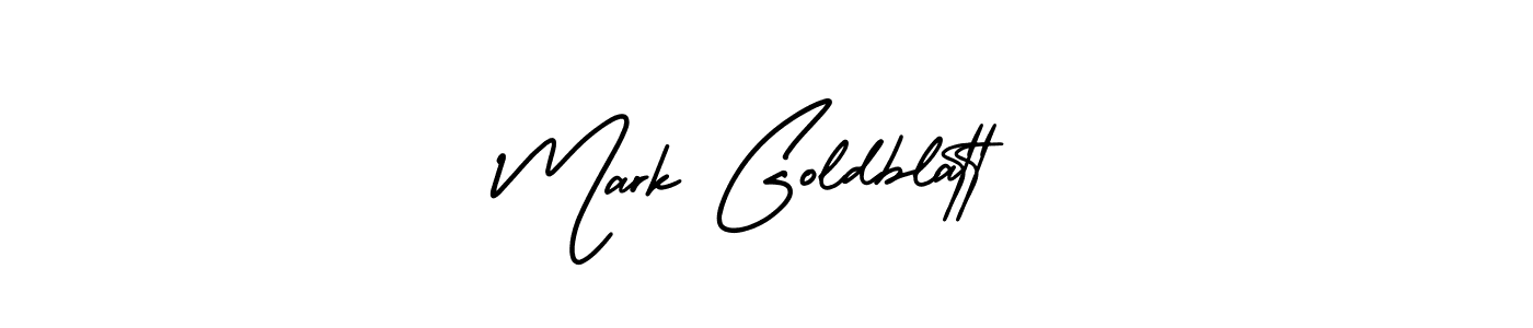 How to make Mark Goldblatt name signature. Use AmerikaSignatureDemo-Regular style for creating short signs online. This is the latest handwritten sign. Mark Goldblatt signature style 3 images and pictures png