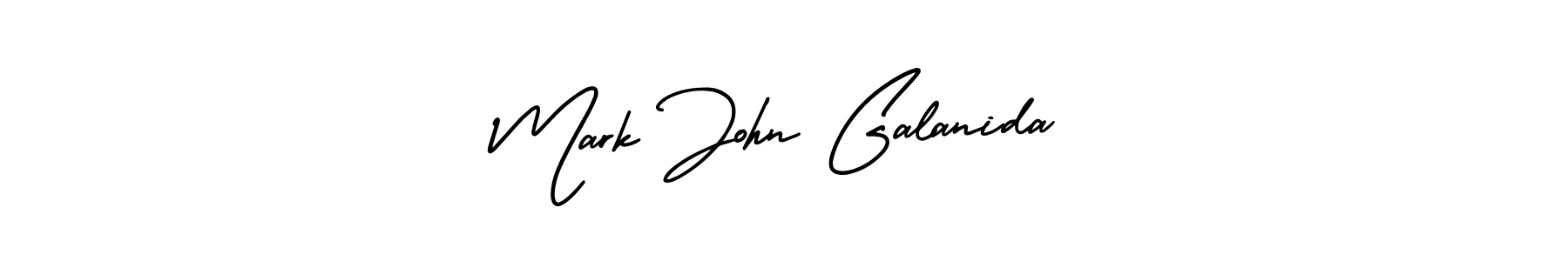 Mark John Galanida stylish signature style. Best Handwritten Sign (AmerikaSignatureDemo-Regular) for my name. Handwritten Signature Collection Ideas for my name Mark John Galanida. Mark John Galanida signature style 3 images and pictures png