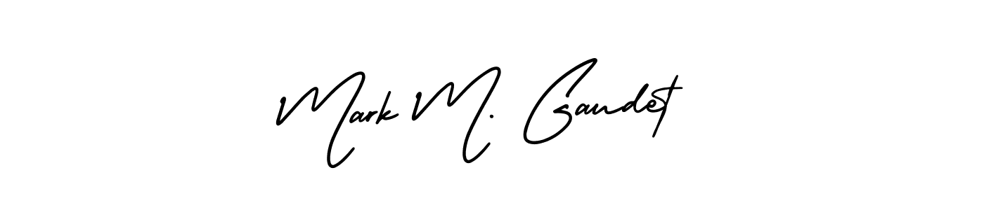 Also You can easily find your signature by using the search form. We will create Mark M. Gaudet name handwritten signature images for you free of cost using AmerikaSignatureDemo-Regular sign style. Mark M. Gaudet signature style 3 images and pictures png