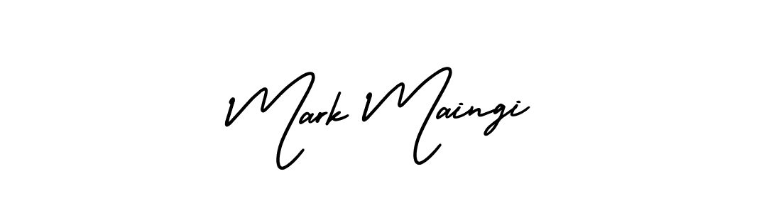 How to make Mark Maingi name signature. Use AmerikaSignatureDemo-Regular style for creating short signs online. This is the latest handwritten sign. Mark Maingi signature style 3 images and pictures png