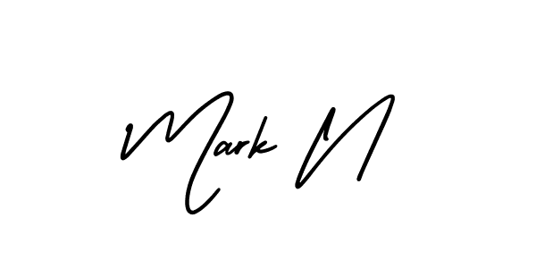 This is the best signature style for the Mark N name. Also you like these signature font (AmerikaSignatureDemo-Regular). Mix name signature. Mark N signature style 3 images and pictures png