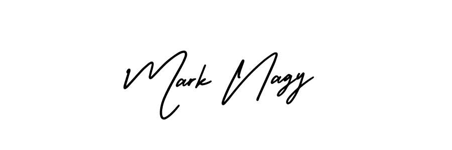 You should practise on your own different ways (AmerikaSignatureDemo-Regular) to write your name (Mark Nagy) in signature. don't let someone else do it for you. Mark Nagy signature style 3 images and pictures png