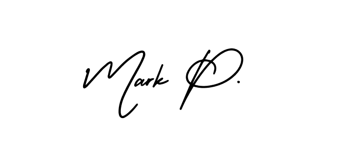 How to Draw Mark P. signature style? AmerikaSignatureDemo-Regular is a latest design signature styles for name Mark P.. Mark P. signature style 3 images and pictures png