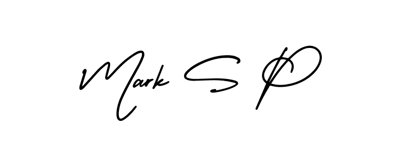 Mark S P stylish signature style. Best Handwritten Sign (AmerikaSignatureDemo-Regular) for my name. Handwritten Signature Collection Ideas for my name Mark S P. Mark S P signature style 3 images and pictures png