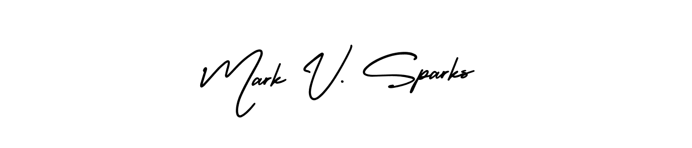 if you are searching for the best signature style for your name Mark V. Sparks. so please give up your signature search. here we have designed multiple signature styles  using AmerikaSignatureDemo-Regular. Mark V. Sparks signature style 3 images and pictures png