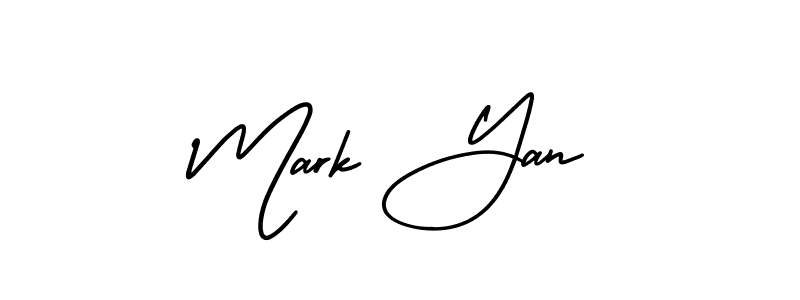 Make a beautiful signature design for name Mark Yan. With this signature (AmerikaSignatureDemo-Regular) style, you can create a handwritten signature for free. Mark Yan signature style 3 images and pictures png