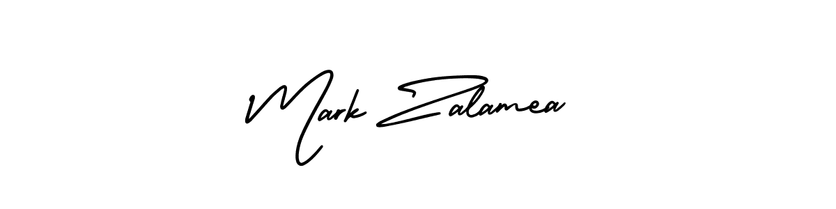 You should practise on your own different ways (AmerikaSignatureDemo-Regular) to write your name (Mark Zalamea) in signature. don't let someone else do it for you. Mark Zalamea signature style 3 images and pictures png