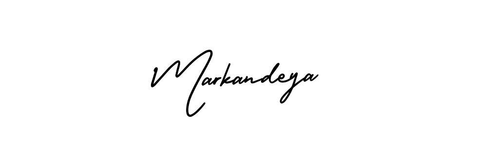 Markandeya stylish signature style. Best Handwritten Sign (AmerikaSignatureDemo-Regular) for my name. Handwritten Signature Collection Ideas for my name Markandeya. Markandeya signature style 3 images and pictures png