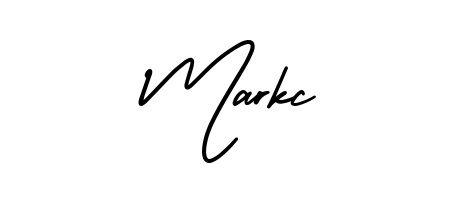 Create a personalized artistic stamp with Markc in AmerikaSignatureDemo-Regular font. Perfect for visual artists, designers, and influencers. Markc signature style 3 images and pictures png