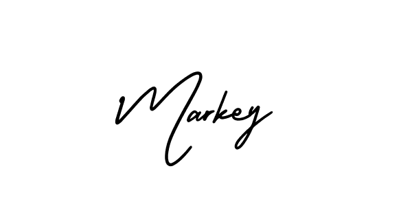 How to Draw Markey signature style? AmerikaSignatureDemo-Regular is a latest design signature styles for name Markey. Markey signature style 3 images and pictures png