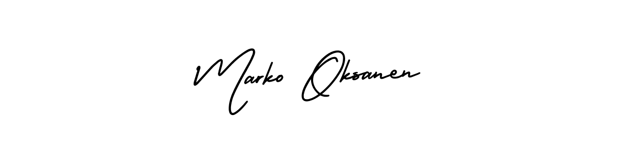 Also we have Marko Oksanen name is the best signature style. Create professional handwritten signature collection using AmerikaSignatureDemo-Regular autograph style. Marko Oksanen signature style 3 images and pictures png