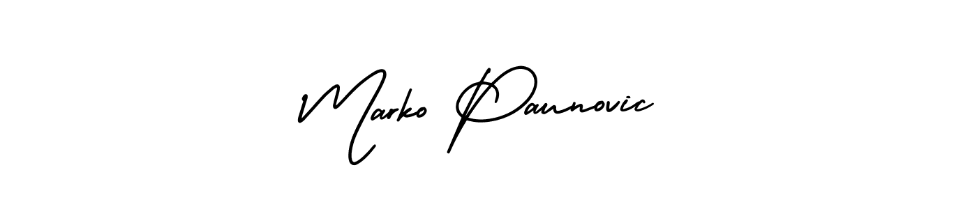 Best and Professional Signature Style for Marko Paunovic. AmerikaSignatureDemo-Regular Best Signature Style Collection. Marko Paunovic signature style 3 images and pictures png