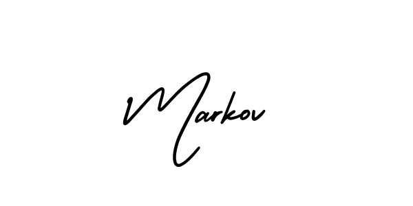 You should practise on your own different ways (AmerikaSignatureDemo-Regular) to write your name (Markov) in signature. don't let someone else do it for you. Markov signature style 3 images and pictures png