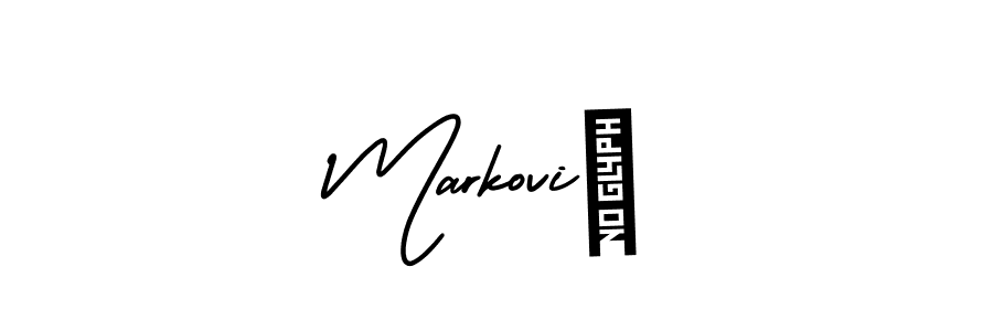 Best and Professional Signature Style for MarkoviĆ. AmerikaSignatureDemo-Regular Best Signature Style Collection. MarkoviĆ signature style 3 images and pictures png