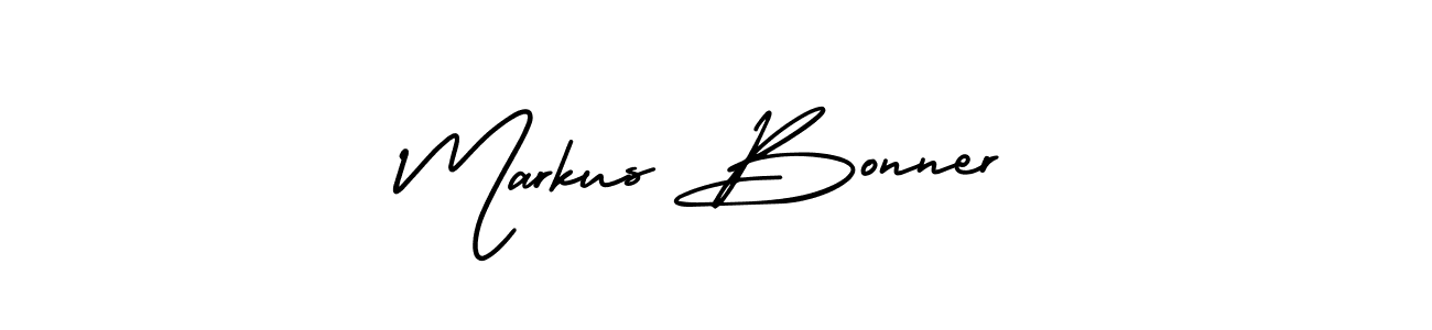 It looks lik you need a new signature style for name Markus Bonner. Design unique handwritten (AmerikaSignatureDemo-Regular) signature with our free signature maker in just a few clicks. Markus Bonner signature style 3 images and pictures png