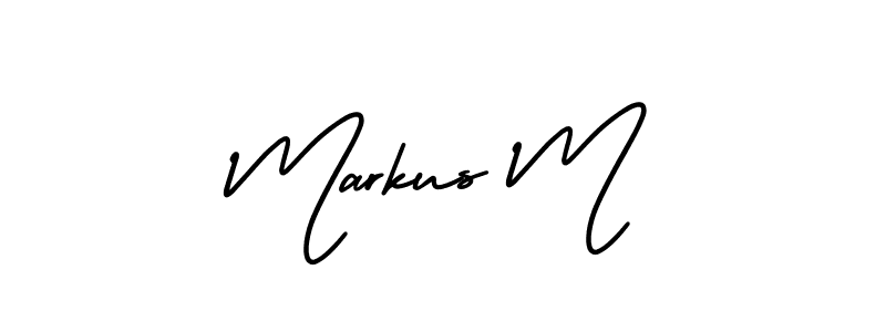 Similarly AmerikaSignatureDemo-Regular is the best handwritten signature design. Signature creator online .You can use it as an online autograph creator for name Markus M. Markus M signature style 3 images and pictures png