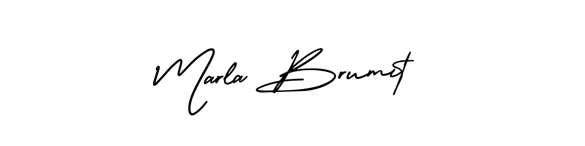 How to make Marla Brumit signature? AmerikaSignatureDemo-Regular is a professional autograph style. Create handwritten signature for Marla Brumit name. Marla Brumit signature style 3 images and pictures png