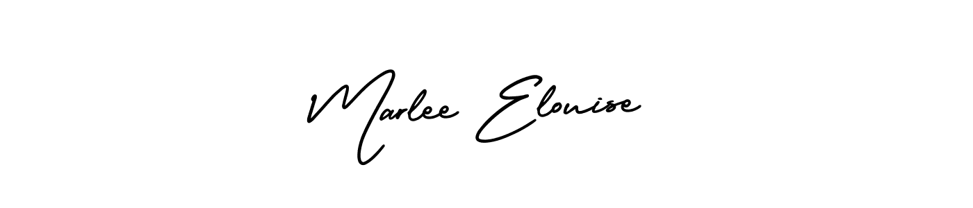 This is the best signature style for the Marlee Elouise name. Also you like these signature font (AmerikaSignatureDemo-Regular). Mix name signature. Marlee Elouise signature style 3 images and pictures png