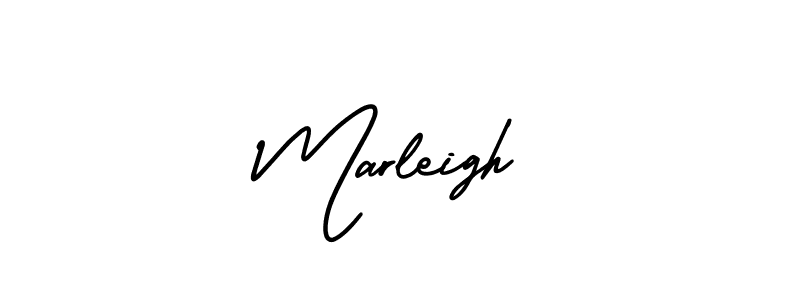 Use a signature maker to create a handwritten signature online. With this signature software, you can design (AmerikaSignatureDemo-Regular) your own signature for name Marleigh. Marleigh signature style 3 images and pictures png