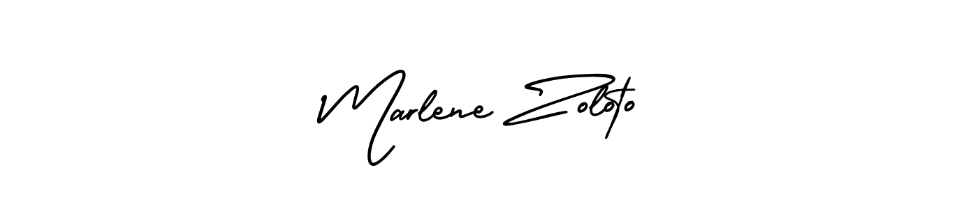 How to make Marlene Zoloto name signature. Use AmerikaSignatureDemo-Regular style for creating short signs online. This is the latest handwritten sign. Marlene Zoloto signature style 3 images and pictures png