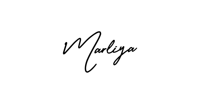 Also we have Marliya name is the best signature style. Create professional handwritten signature collection using AmerikaSignatureDemo-Regular autograph style. Marliya signature style 3 images and pictures png