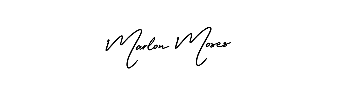 It looks lik you need a new signature style for name Marlon Moses. Design unique handwritten (AmerikaSignatureDemo-Regular) signature with our free signature maker in just a few clicks. Marlon Moses signature style 3 images and pictures png