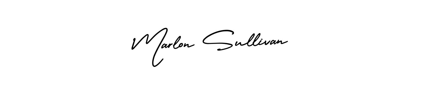 Design your own signature with our free online signature maker. With this signature software, you can create a handwritten (AmerikaSignatureDemo-Regular) signature for name Marlon Sullivan. Marlon Sullivan signature style 3 images and pictures png