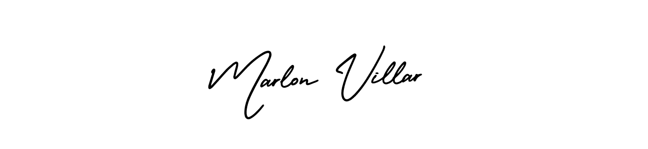 Best and Professional Signature Style for Marlon Villar. AmerikaSignatureDemo-Regular Best Signature Style Collection. Marlon Villar signature style 3 images and pictures png