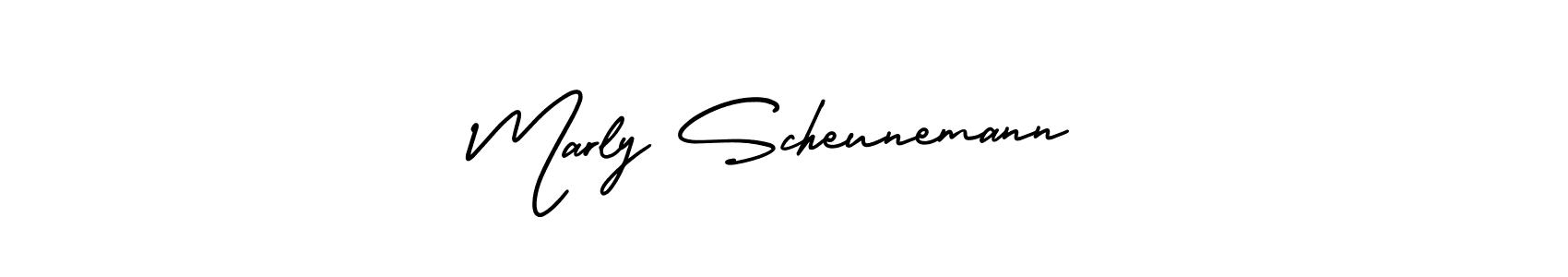 How to make Marly Scheunemann signature? AmerikaSignatureDemo-Regular is a professional autograph style. Create handwritten signature for Marly Scheunemann name. Marly Scheunemann signature style 3 images and pictures png