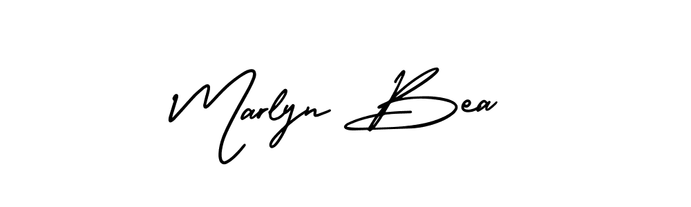 Use a signature maker to create a handwritten signature online. With this signature software, you can design (AmerikaSignatureDemo-Regular) your own signature for name Marlyn Bea. Marlyn Bea signature style 3 images and pictures png