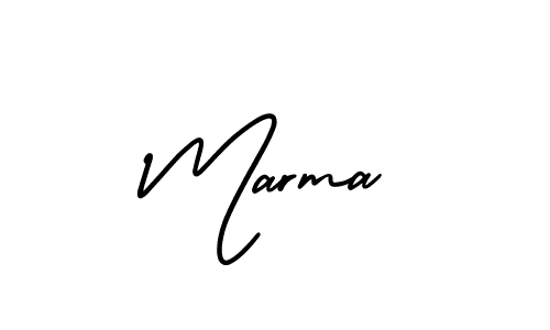 How to make Marma signature? AmerikaSignatureDemo-Regular is a professional autograph style. Create handwritten signature for Marma name. Marma signature style 3 images and pictures png