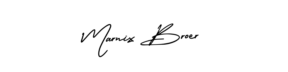 Make a beautiful signature design for name Marnix Broer. With this signature (AmerikaSignatureDemo-Regular) style, you can create a handwritten signature for free. Marnix Broer signature style 3 images and pictures png