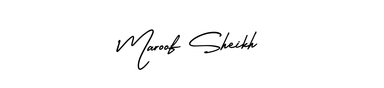 Make a beautiful signature design for name Maroof Sheikh. Use this online signature maker to create a handwritten signature for free. Maroof Sheikh signature style 3 images and pictures png