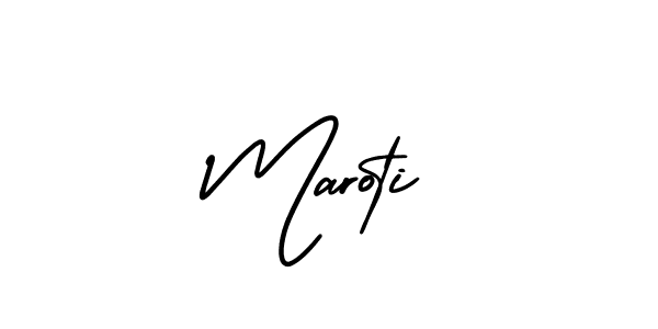 Create a beautiful signature design for name Maroti. With this signature (AmerikaSignatureDemo-Regular) fonts, you can make a handwritten signature for free. Maroti signature style 3 images and pictures png