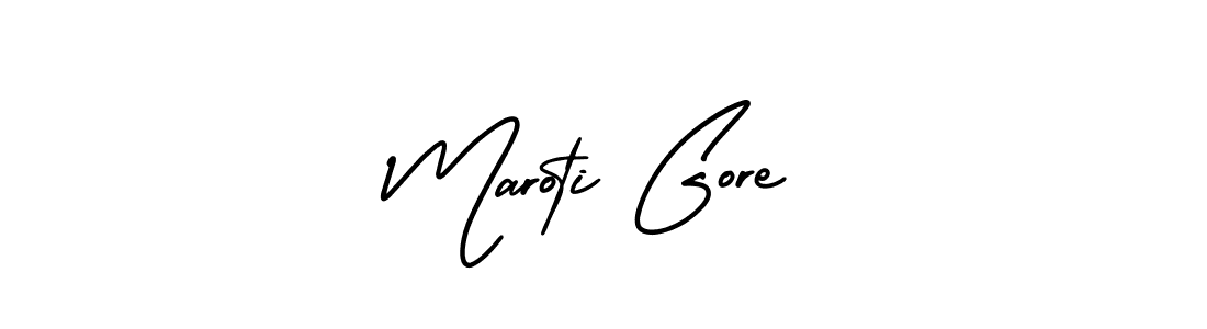 Maroti Gore stylish signature style. Best Handwritten Sign (AmerikaSignatureDemo-Regular) for my name. Handwritten Signature Collection Ideas for my name Maroti Gore. Maroti Gore signature style 3 images and pictures png