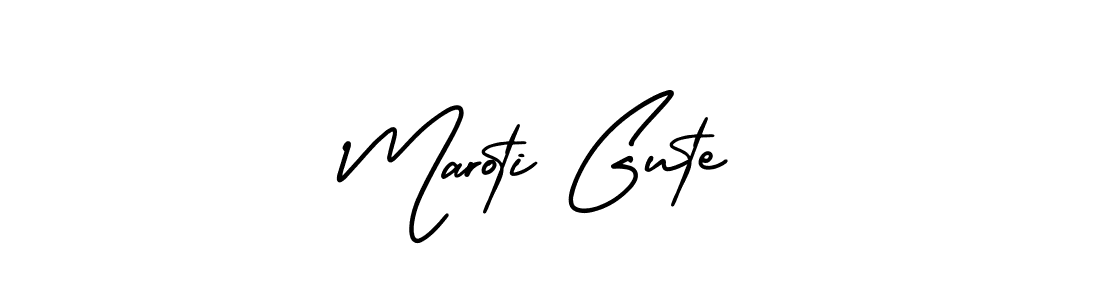 AmerikaSignatureDemo-Regular is a professional signature style that is perfect for those who want to add a touch of class to their signature. It is also a great choice for those who want to make their signature more unique. Get Maroti Gute name to fancy signature for free. Maroti Gute signature style 3 images and pictures png