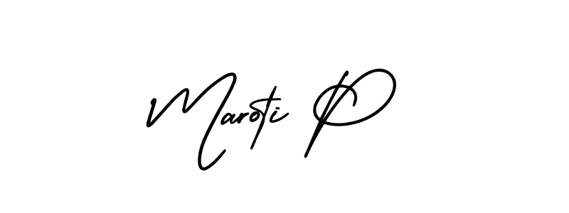 It looks lik you need a new signature style for name Maroti P. Design unique handwritten (AmerikaSignatureDemo-Regular) signature with our free signature maker in just a few clicks. Maroti P signature style 3 images and pictures png