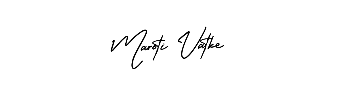 Also You can easily find your signature by using the search form. We will create Maroti Vatke name handwritten signature images for you free of cost using AmerikaSignatureDemo-Regular sign style. Maroti Vatke signature style 3 images and pictures png
