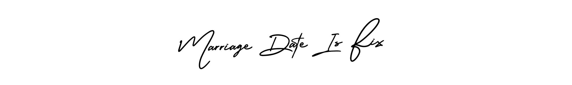 How to Draw Marriage Date Is Fix signature style? AmerikaSignatureDemo-Regular is a latest design signature styles for name Marriage Date Is Fix. Marriage Date Is Fix signature style 3 images and pictures png