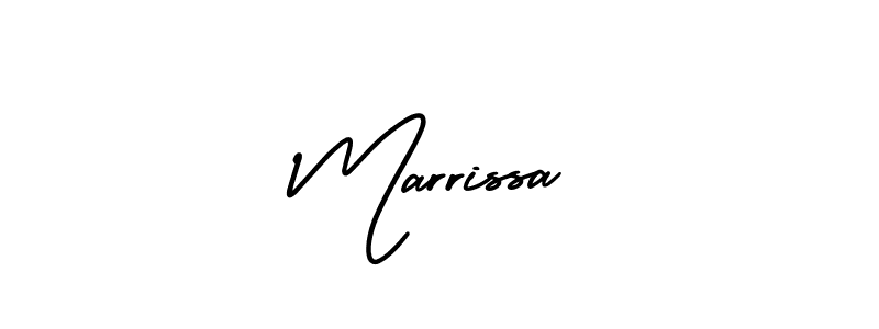 It looks lik you need a new signature style for name Marrissa. Design unique handwritten (AmerikaSignatureDemo-Regular) signature with our free signature maker in just a few clicks. Marrissa signature style 3 images and pictures png