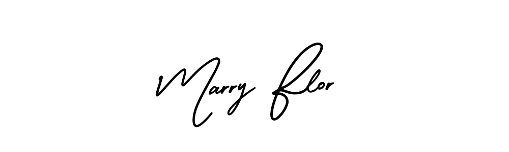 Use a signature maker to create a handwritten signature online. With this signature software, you can design (AmerikaSignatureDemo-Regular) your own signature for name Marry Flor. Marry Flor signature style 3 images and pictures png