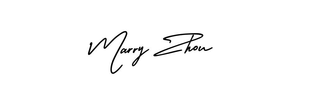 How to Draw Marry Zhou signature style? AmerikaSignatureDemo-Regular is a latest design signature styles for name Marry Zhou. Marry Zhou signature style 3 images and pictures png