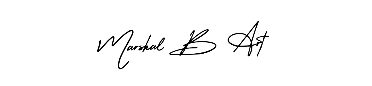 The best way (AmerikaSignatureDemo-Regular) to make a short signature is to pick only two or three words in your name. The name Marshal B Art include a total of six letters. For converting this name. Marshal B Art signature style 3 images and pictures png
