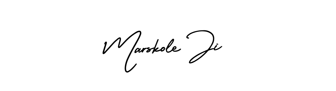 Make a beautiful signature design for name Marskole Ji. With this signature (AmerikaSignatureDemo-Regular) style, you can create a handwritten signature for free. Marskole Ji signature style 3 images and pictures png