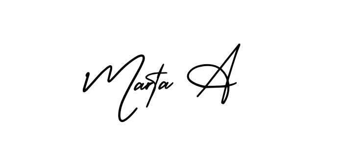 See photos of Marta A official signature by Spectra . Check more albums & portfolios. Read reviews & check more about AmerikaSignatureDemo-Regular font. Marta A signature style 3 images and pictures png