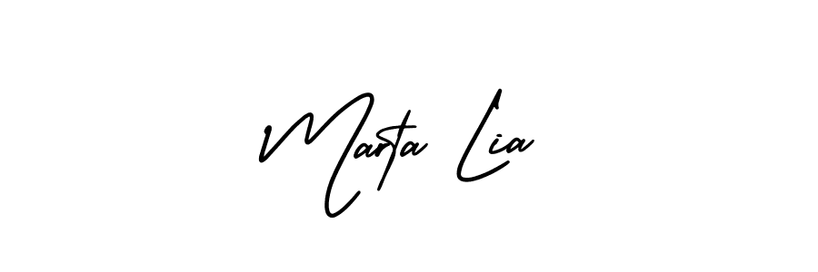 Once you've used our free online signature maker to create your best signature AmerikaSignatureDemo-Regular style, it's time to enjoy all of the benefits that Marta Lia name signing documents. Marta Lia signature style 3 images and pictures png