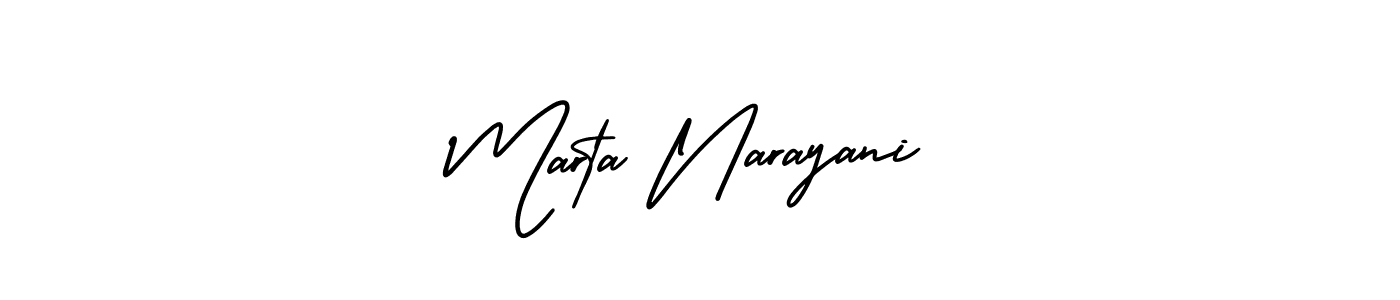 Also we have Marta Narayani name is the best signature style. Create professional handwritten signature collection using AmerikaSignatureDemo-Regular autograph style. Marta Narayani signature style 3 images and pictures png